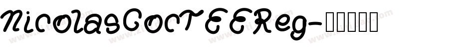 NicolasCocTEEReg字体转换