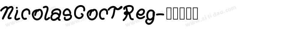 NicolasCocTReg字体转换