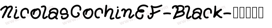 NicolasCochinEF-Black字体转换