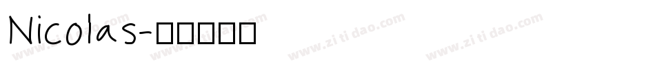 Nicolas字体转换
