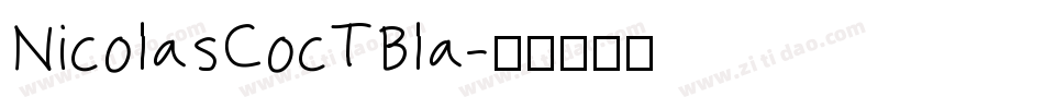 NicolasCocTBla字体转换