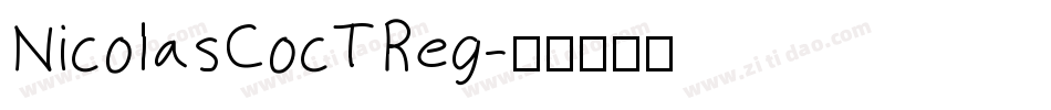 NicolasCocTReg字体转换