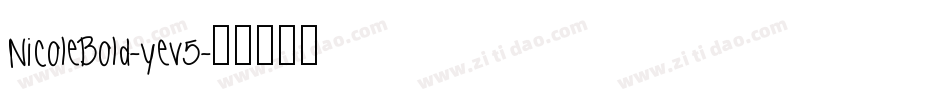 NicoleBold-yev5字体转换