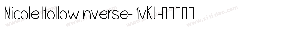 NicoleHollowInverse-1vKL字体转换
