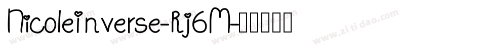 NicoleInverse-Rj6M字体转换