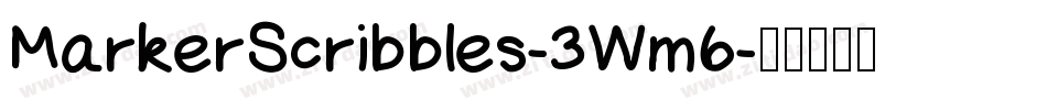 MarkerScribbles-3Wm6字体转换