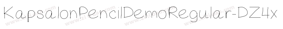 KapsalonPencilDemoRegular-DZ4x字体转换