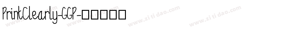 PrintClearly-GGP字体转换