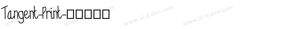 Tangent-Print字体转换