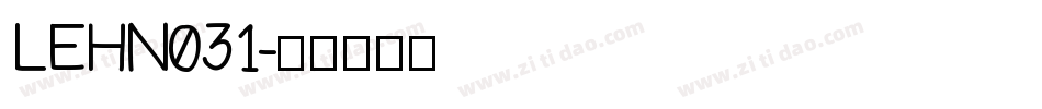 LEHN031字体转换
