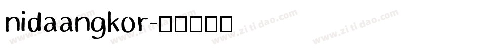 nidaangkor字体转换
