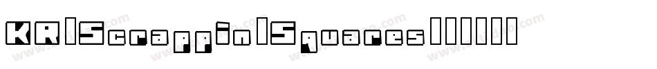 KR-Scrappin-Squares字体转换