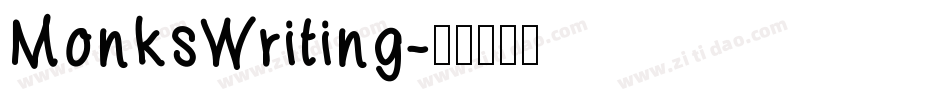 MonksWriting字体转换