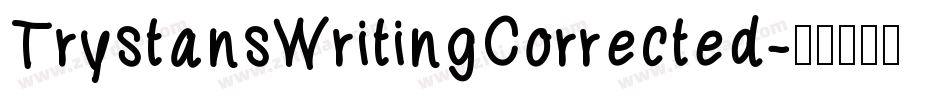 TrystansWritingCorrected字体转换