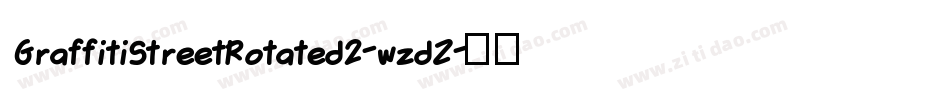 GraffitiStreetRotated2-wzdZ字体转换