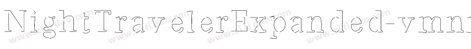 NightTravelerExpanded-vmnrZ字体转换