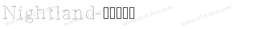 Nightland字体转换