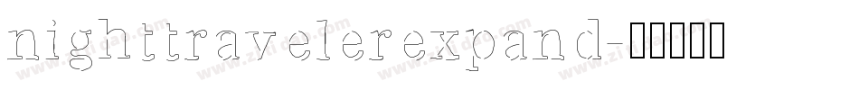 nighttravelerexpand字体转换