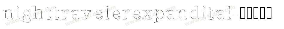 nighttravelerexpandital字体转换