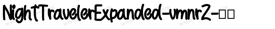 NightTravelerExpanded-vmnrZ字体转换