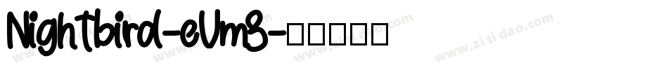 Nightbird-eVm3字体转换
