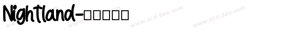 Nightland字体转换