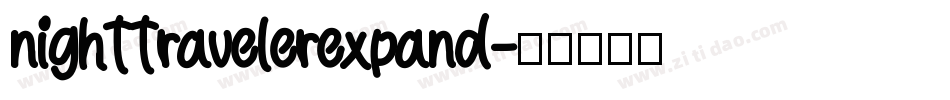 nighttravelerexpand字体转换
