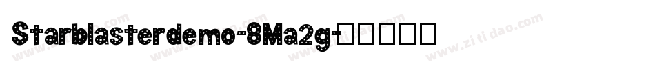 Starblasterdemo-8Ma2g字体转换
