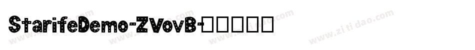 StarifeDemo-ZVovB字体转换