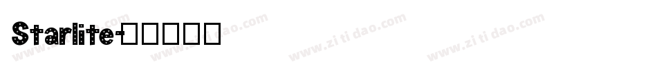 Starlite字体转换