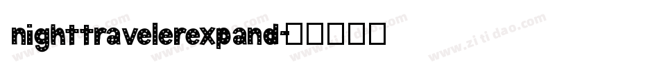 nighttravelerexpand字体转换