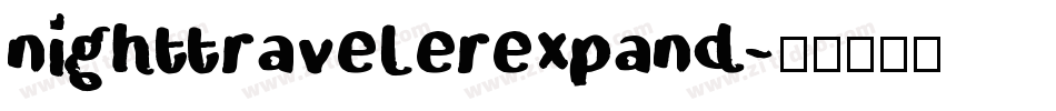 nighttravelerexpand字体转换