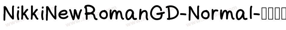 NikkiNewRomanGD-Normal字体转换