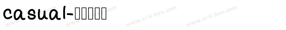 casual字体转换