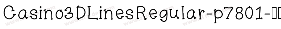 Casino3DLinesRegular-p7801字体转换