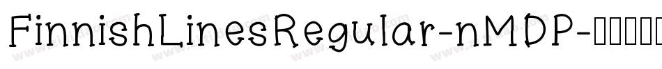 FinnishLinesRegular-nMDP字体转换