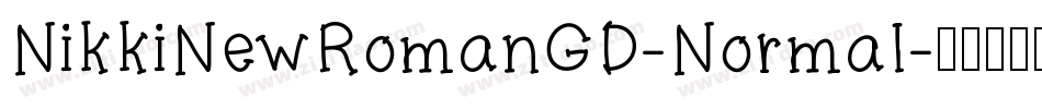 NikkiNewRomanGD-Normal字体转换