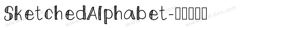 SketchedAlphabet字体转换