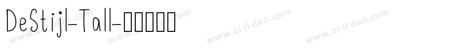 DeStijl-Tall字体转换
