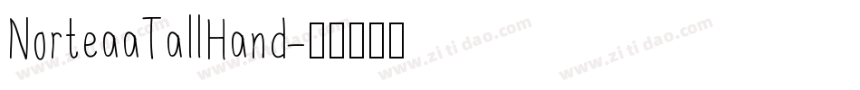 NorteaaTallHand字体转换