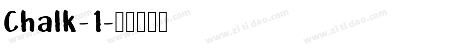 Chalk-1字体转换