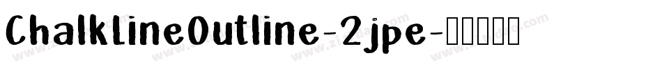 ChalkLineOutline-2jpe字体转换