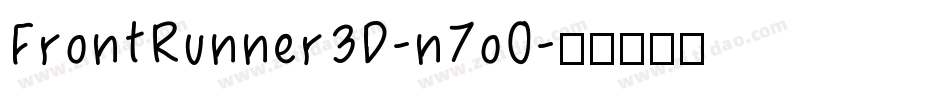 FrontRunner3D-n7oO字体转换