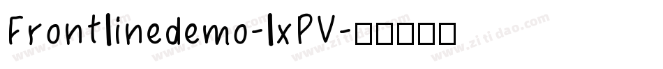 Frontlinedemo-lxPV字体转换