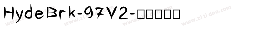 HydeBrk-97V2字体转换