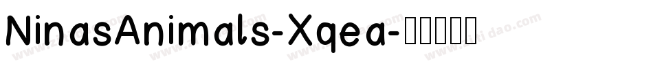 NinasAnimals-Xqea字体转换