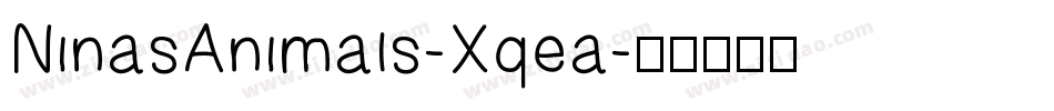 NinasAnimals-Xqea字体转换