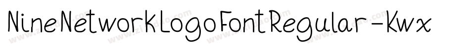 NineNetworkLogoFontRegular-Kwxp字体转换