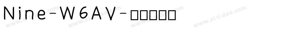 Nine-W6AV字体转换