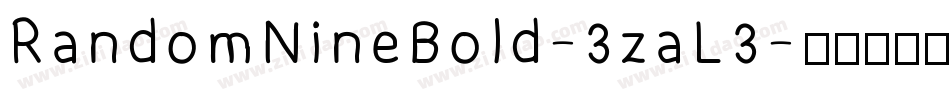 RandomNineBold-3zaL3字体转换